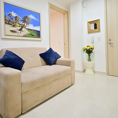 Apto Moderno - Aire Full - A Pasos De La Playa Apartamento Cartagena